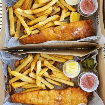 Proper Fish - The goods! Fish and Chips. ($17.50) - Seafood Near Me - Bainbridge Island, Washington Proper Fish - The goods! Fish and Chips. ($17.50) - Seafood Near Me - Bainbridge Island, Washington