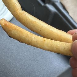 French fry with a hair
