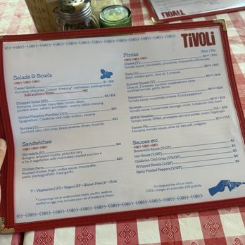 Tivoli - Menu - Pizza Near Me - Seattle, Washington Tivoli - Menu - Pizza Near Me - Seattle, Washington