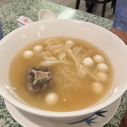 Beef broth with oxtail and pho noodles