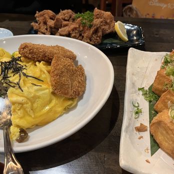 Ojiya - Takana fried rice with hirekatsu Fried tofu Kaarage chicken - Japanese Near Me - Torrance, California Ojiya - Takana fried rice with hirekatsu Fried tofu Kaarage chicken - Japanese Near Me - Torrance, California