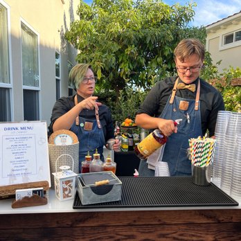 Twist & Bitters - Twist & Bitters Sam and Stacy at work - Bartenders Near Me - Joshua Tree, California