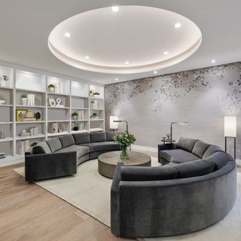 Design Loft - A Bespoke Transitional Entertainment Room
Showcase our custom-designed round tray ceiling and made-to-order circular sectional - Interior Design Near Me - Palo Alto, California Design Loft - A Bespoke Transitional Entertainment Room
Showcase our custom-designed round tray ceiling and made-to-order circular sectional - Interior Design Near Me - Palo Alto, California