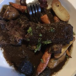 Bison ribs- the meat just fell off the bone