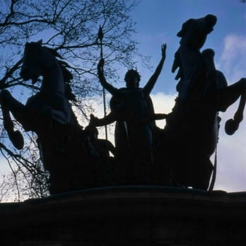Boudica Statue - Photo. February 1978. - Landmarks & Historical Buildings Near Me - Westminster, XGL