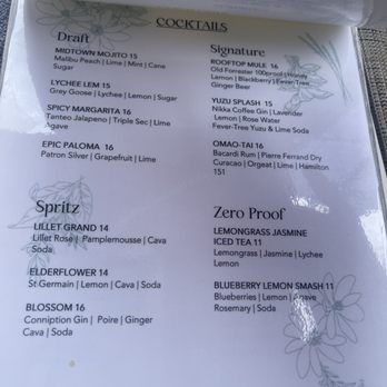 Aerial Kitchen & Bar - Drink menu - Cocktail Bars Near Me - Atlanta, Georgia Aerial Kitchen & Bar - Drink menu - Cocktail Bars Near Me - Atlanta, Georgia