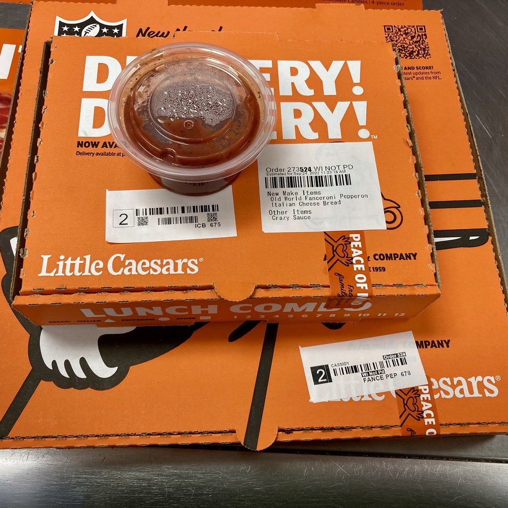 Little Caesars - Extra sauce is .99 cents and is yummy with the Italian cheesy bread. - Pizza Near Me - Pigeon, Michigan Little Caesars - Extra sauce is .99 cents and is yummy with the Italian cheesy bread. - Pizza Near Me - Pigeon, Michigan