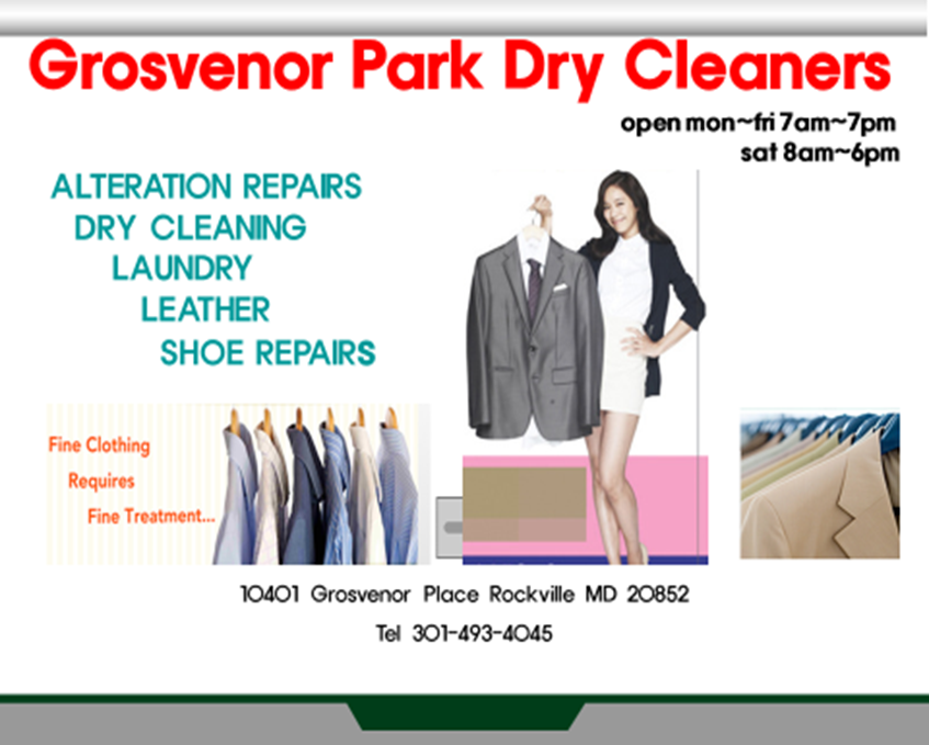 GROSVENOR PARK DRY CLEANERS Updated October 2024 10401 Grosvenor Pl, Rockville, Maryland