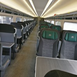 Weston-super-Mare Railway Station - First Class carriage on GWR train to London from Weston-super-Mare
