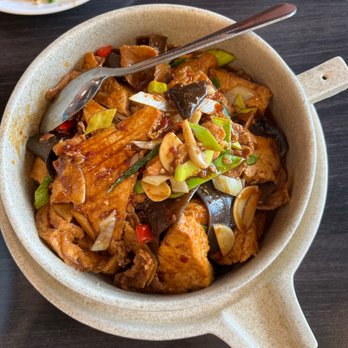 Dong Ting Spring - House Special Tofu.  Tofu looks home made. - Chinese Near Me - Thousand Oaks, California