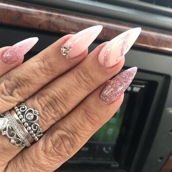 Glorious Nail - Day 1... SNS powder with tips... done by Vicky  #flawlessnails #snsmanicure - Nail Salons Near Me - Brooklyn, New York