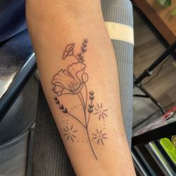 Truth Tattoo - My friend a California poppy tattoo