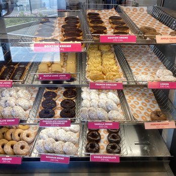 Dunkin' - a variety of donuts in a display case - Donuts Near Me - Redwood City, California Dunkin' - a variety of donuts in a display case - Donuts Near Me - Redwood City, California
