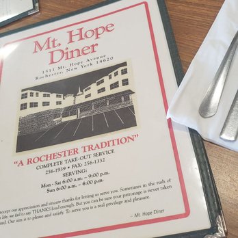 Mt Hope Diner - Menu - Diners Near Me - Rochester, New York