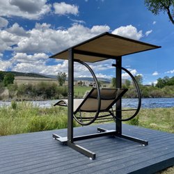 Relaxing station by the river