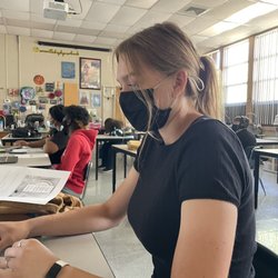 Oroville High School - Working hard on class! Students first here!