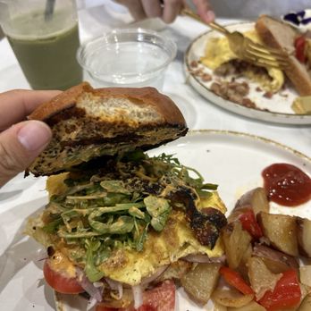 Luua Caffe - Burnt bacon and just 1 piece of - Breakfast & Brunch Near Me - Inglewood, California Luua Caffe - Burnt bacon and just 1 piece of - Breakfast & Brunch Near Me - Inglewood, California
