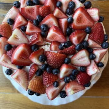 Happy Cake - Custom berry decoration of a Cloud Cake! - Cafes Near Me - Sugar Land, Texas