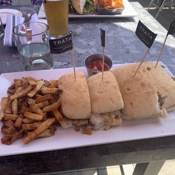 Trata - Shaved beef sandwich. Huge! - New American Near Me - Rochester, New York