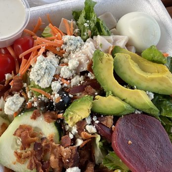 Roberts Restaurant - Cobb Salad--loaded with real bacon, blue cheese crumbles and ripe avocado! - American Near Me - Salt Lake City, Utah