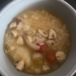 Tom Yum. I added white rice