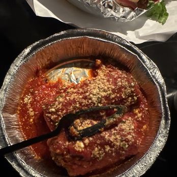Genovese's Italian Cafe - Eggplant rollatini. Tiny as hell, and extremely over cooked! Garbage! - Italian Near Me - Port Orange, Florida Genovese's Italian Cafe - Eggplant rollatini. Tiny as hell, and extremely over cooked! Garbage! - Italian Near Me - Port Orange, Florida