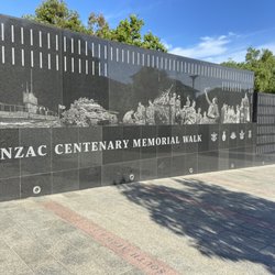 Anzac Centenary Memorial Walk - Beginning of the wall