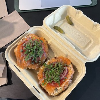 Courage Bagels - The salmon tomato one - Bagels Near Me - Los Angeles, California