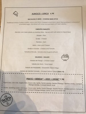 Menu photo 2 Gazeta Coffee House Sintra, 11