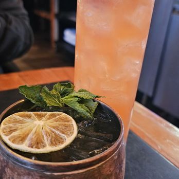 Au Pied de Cochon - Mexican mojito and Fraisier cocktail - Canadian (New) Near Me - Montreal, Quebec