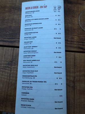 Menu photo 1 LOCAL Public Eatery Jasper Ave Edmonton, AB