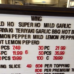 Rubellos Pizza - I'm afraid to ask what's a mild ho & super ho are.  :)