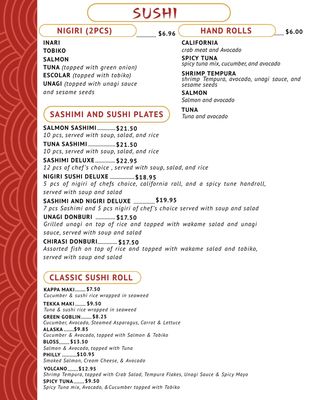 Menu photo 2 Atwater Sushi Atwater, CA Menu photo 2 Atwater Sushi Atwater, CA