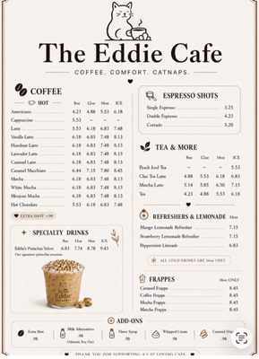 Menu photo 1 Eddie Cafe Santa Clara, CA