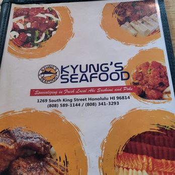 Kyung's Seafood - Menu. 11/12/23 - Seafood Near Me - Honolulu, Hawaii Kyung's Seafood - Menu. 11/12/23 - Seafood Near Me - Honolulu, Hawaii