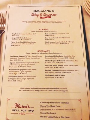 Menu photo 1 Maggiano's Cincinnati, OH