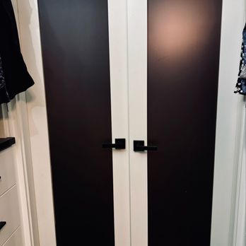 World Class Window Tint - Bathroom doors after tint | view from inside bathroom - Home Window Tinting Near Me - Corona, California