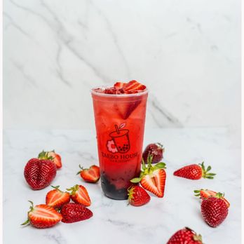 Taebo House - Strawberry Green Tea - Desserts Near Me - Arlington, Texas