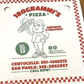 180Grammi Pizzeria Romana - To go pizza box - Pizza Near Me - Rome, RM