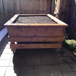 Raised bed vegetable garden