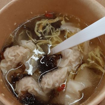 Bingz Crispy Burger - pork wonton  in chicken soup - Burgers Near Me - Markham, Ontario