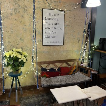 Before & After - Fun swings in the seating area - Desserts Near Me - Leadville, Colorado