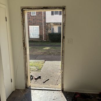 The Right Guys Home Services - Removal of the old door, frame, & molding from the inside. - Door Sales/Installation Near Me The Right Guys Home Services - Removal of the old door, frame, & molding from the inside. - Door Sales/Installation Near Me