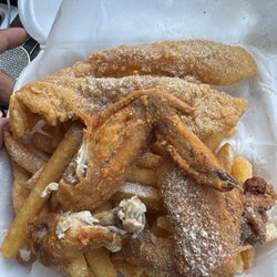 Snappers Fish and Chicken - Chicken and fries