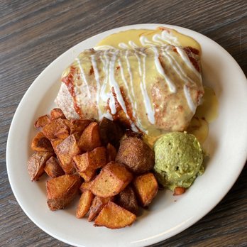 Vertical Diner - Vegan Breakfast Burrito with Tempeh Bacun - Vegan Near Me - Portland, Oregon Vertical Diner - Vegan Breakfast Burrito with Tempeh Bacun - Vegan Near Me - Portland, Oregon
