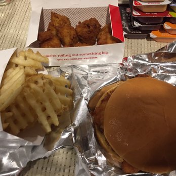 Chick-fil-A - Original breaded chicken breast sandwich, nuggets, and waffle fries. A quality meal slightly above your average fast food one. - Salad Near Me - Hicksville, New York