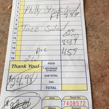 Sweetberries Cafe - The bill - water for drinks - New American Near Me - Sherman, Texas