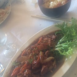 Indochine - Porc au caramel - Riz cantonais.