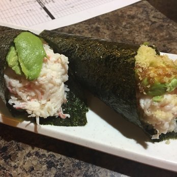 JooN's Sushi - California and crunch hand roll - Sushi Bars Near Me - Murrieta, California
