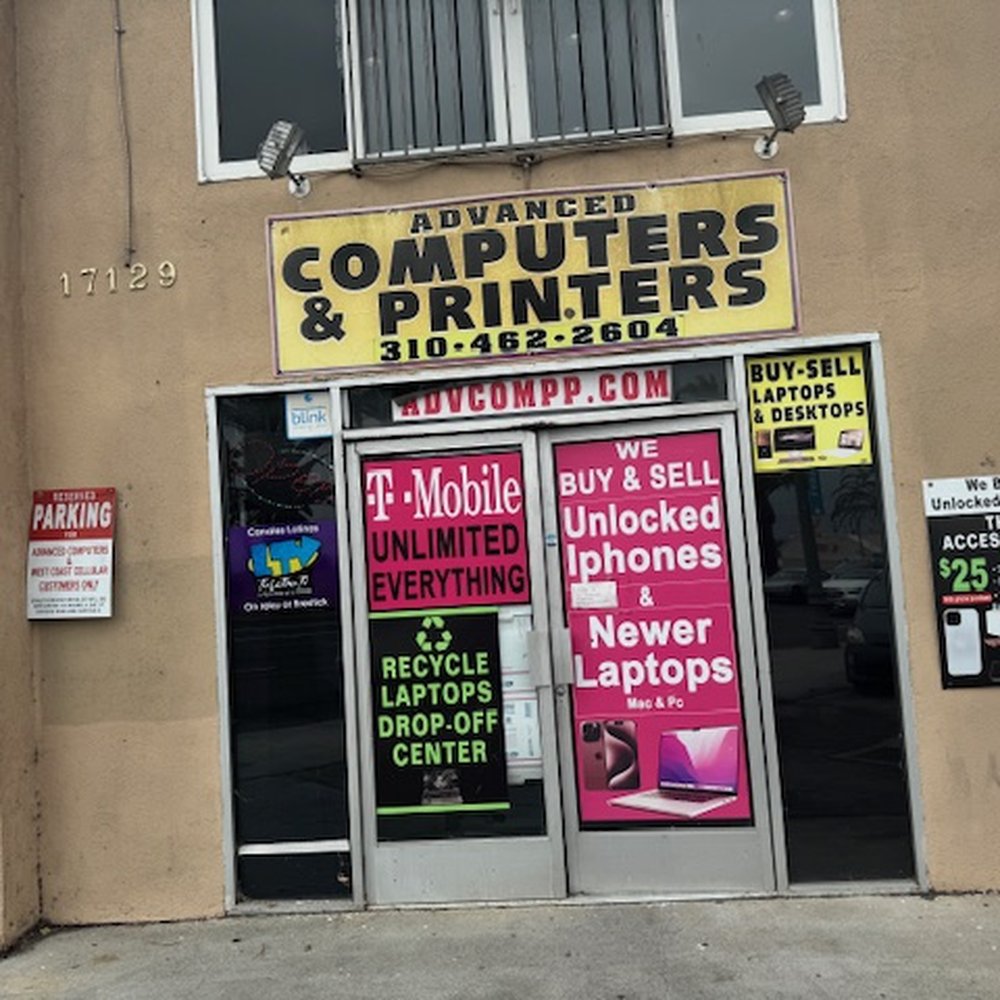 Advanced Computers & Printers - Front of store as sent by owner in text - IT Services & Computer Repair Near Me - Lawndale, California